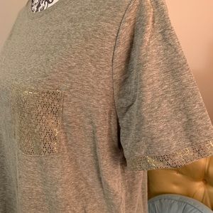 NWOT Lane Bryant Grey T-Shirt 14/16